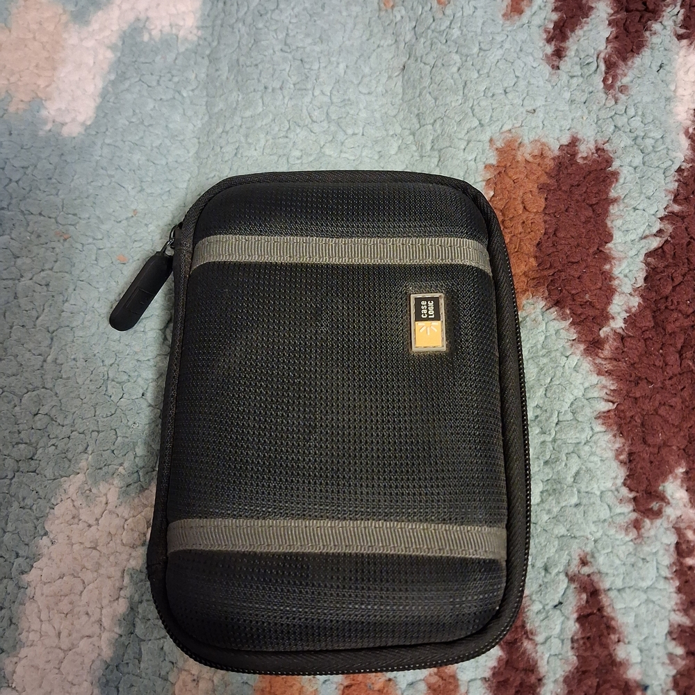 Black & Gray Case Logic Zipper HDD Pouch